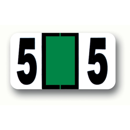 Asp Color Coded Number Labels: 5 Pk 315-01